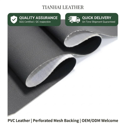 Grid Backing TH01C Series PVC Leather