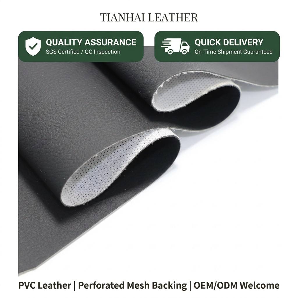 Grid Backing TH01C Series PVC Leather