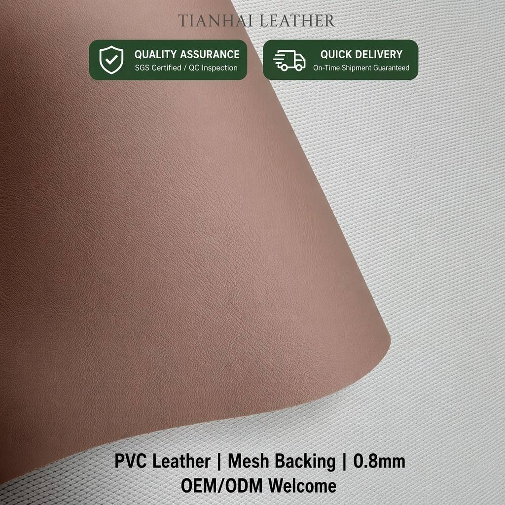 Grid Backing TH01C Series PVC Leather